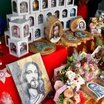 Kiermasz Świąteczny Brzozów 2021, obrazy z Chrystusem