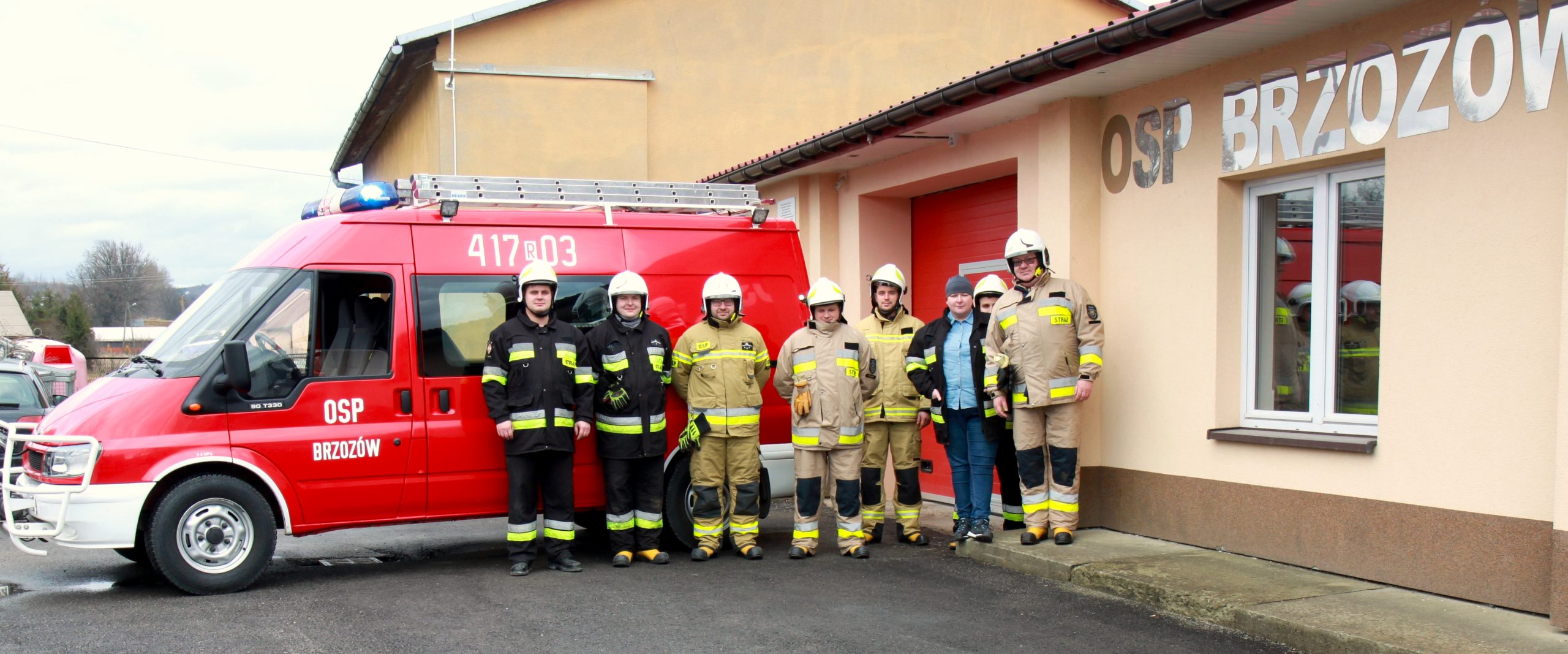 Zdjęcie strażaków z OSP Brzozów