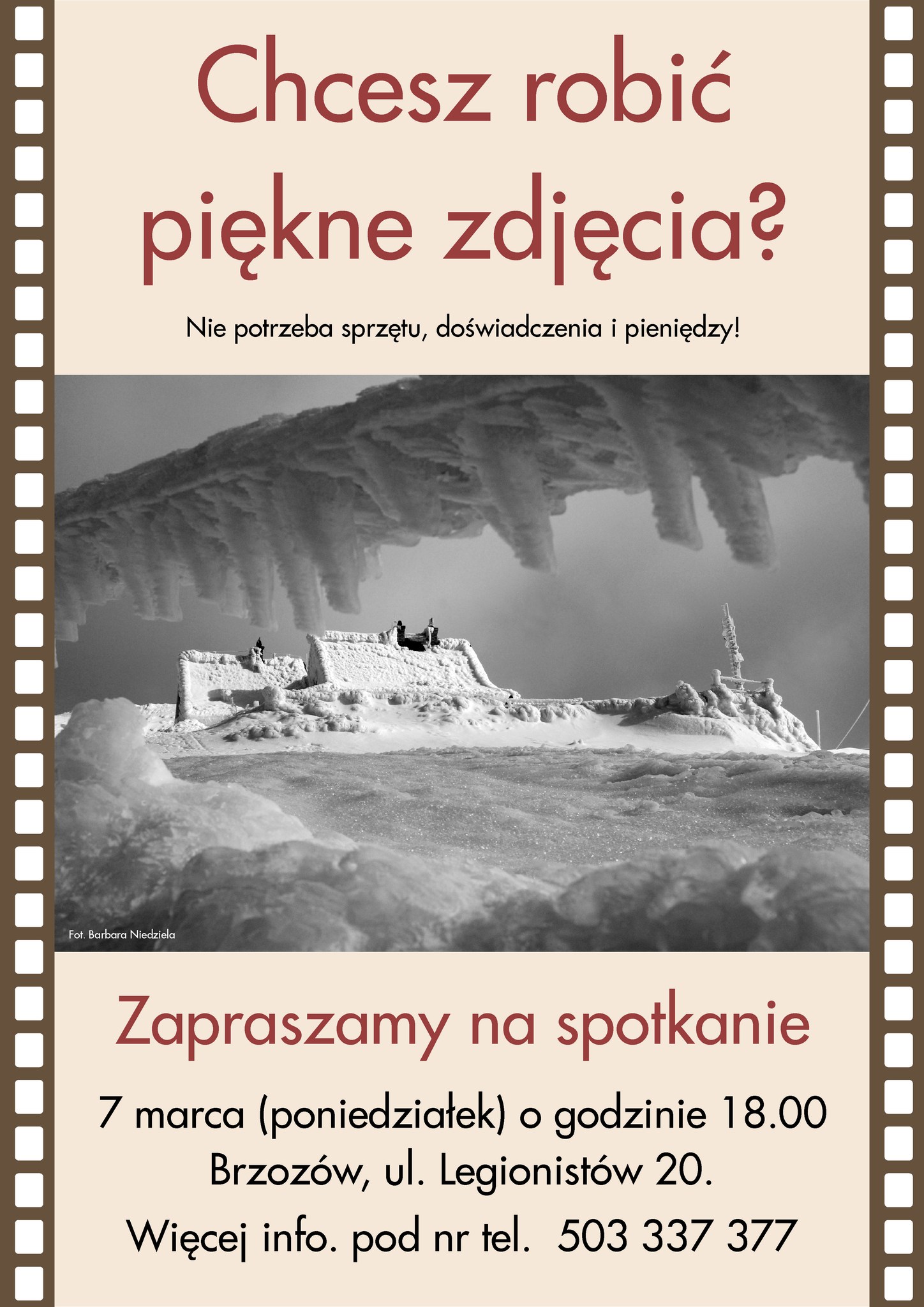 Warsztaty zdjęciowe plakat