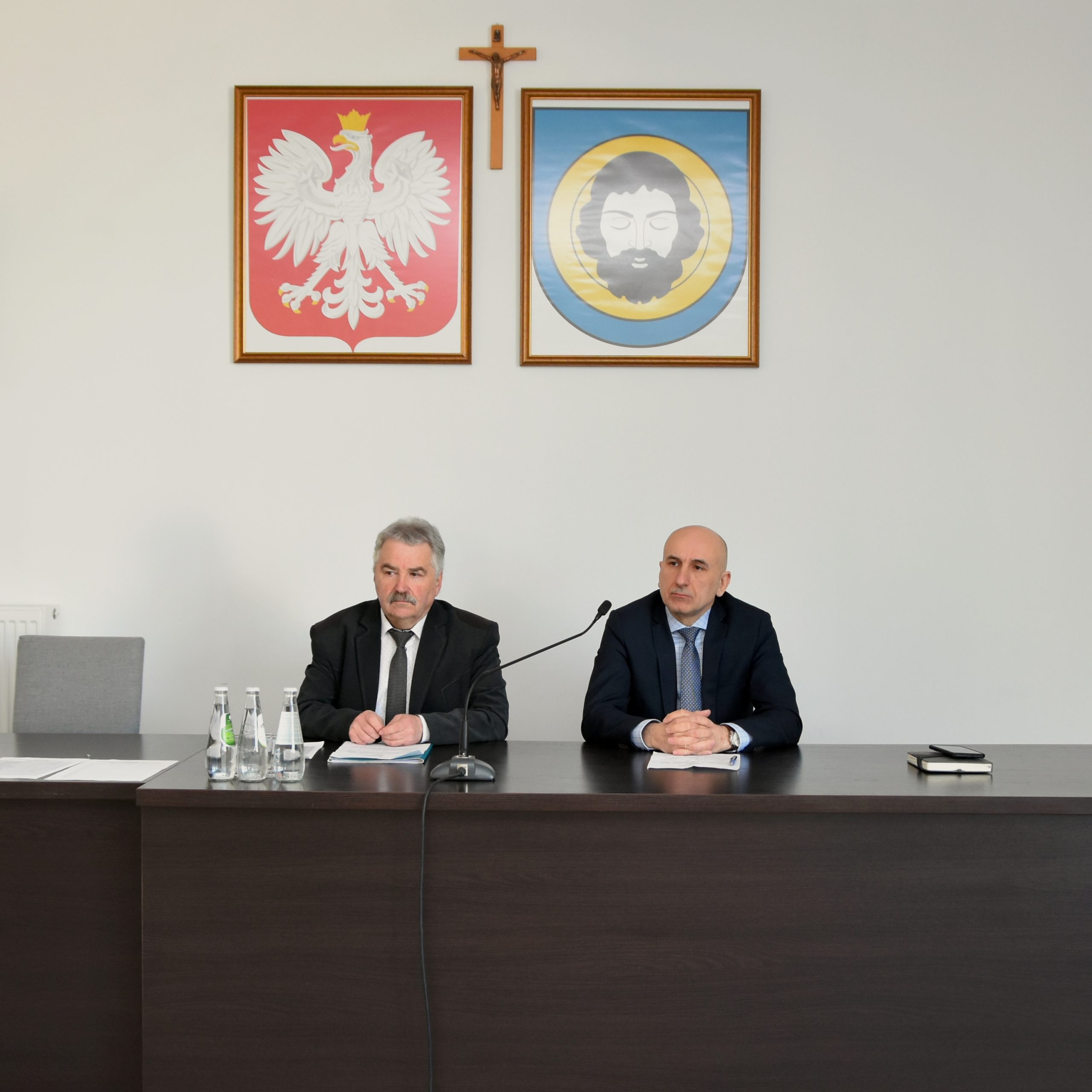 Pan Andrzej Łach i Pan Zbigniew Cyganik przewodniczą sesji