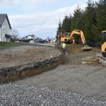 Maszyny budowlane pracujące przy budowie drogi